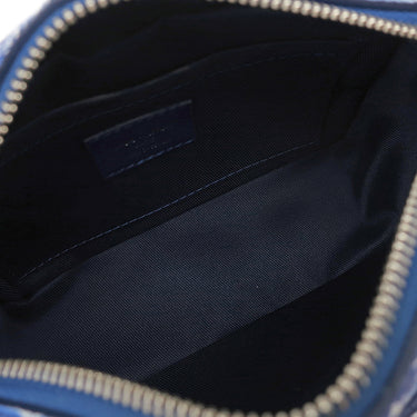 ルイヴィトン LOUIS VUITTON ミニ ソフトトランク M20557 ブルー レザー ショルダーバッグ シルバー金具