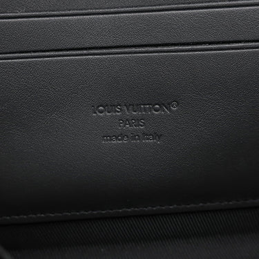ルイヴィトン LOUIS VUITTON アルファ ウェアラブル ウォレット M59161 ノワール レザー グレインカーフレザー ショルダーバッグ マットブラック金具 黒 LVアエログラム