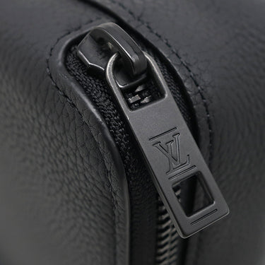 ルイヴィトン LOUIS VUITTON アルファ ウェアラブル ウォレット M59161 ノワール レザー グレインカーフレザー ショルダーバッグ マットブラック金具 黒 LVアエログラム