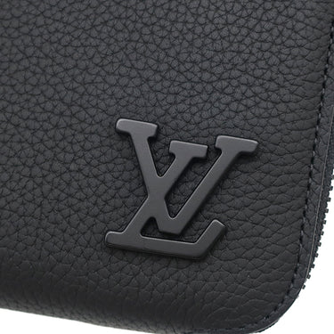ルイヴィトン LOUIS VUITTON アルファ ウェアラブル ウォレット M59161 ノワール レザー グレインカーフレザー ショルダーバッグ マットブラック金具 黒 LVアエログラム