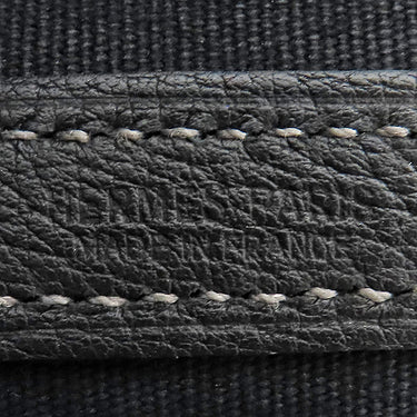 エルメス HERMES ガーデンパーティー PM ブラック トワルオフィシエ ネゴンダ トートバッグ シルバー金具 黒