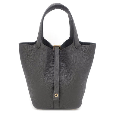 エルメス HERMES ピコタンロックPM ダークブロンズ トリヨンクレマンス ハンドバッグ ゴールド金具 新品未使用