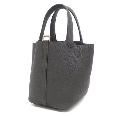エルメス HERMES ピコタンロックPM ダークブロンズ トリヨンクレマンス ハンドバッグ ゴールド金具 新品未使用