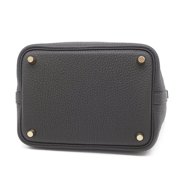 エルメス HERMES ピコタンロックPM ダークブロンズ トリヨンクレマンス ハンドバッグ ゴールド金具 新品未使用
