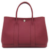エルメス HERMES ガーデンパーティー TPM ルージュグレナ レザー ヴァッシュカントリー トートバッグ シルバー金具 赤茶
