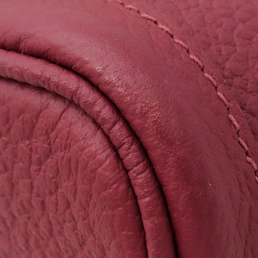 エルメス HERMES ガーデンパーティー TPM ルージュグレナ レザー ヴァッシュカントリー トートバッグ シルバー金具 赤茶