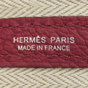 エルメス HERMES ガーデンパーティー TPM ルージュグレナ レザー ヴァッシュカントリー トートバッグ シルバー金具 赤茶