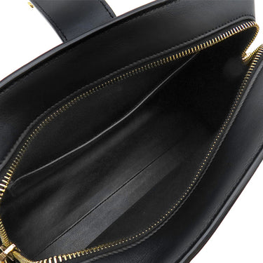 イヴ・サンローラン Yves Saint Laurent ベイビーカバス 568853 ブラック レザー 2WAYバッグ ゴールド金具 黒 ハンドバッグ 斜め掛け カサンドラロゴ