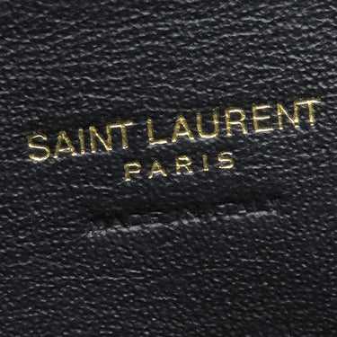 イヴ・サンローラン Yves Saint Laurent ベイビーカバス 568853 ブラック レザー 2WAYバッグ ゴールド金具 黒 ハンドバッグ 斜め掛け カサンドラロゴ