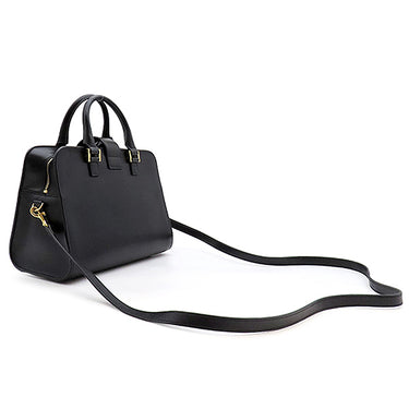 イヴ・サンローラン Yves Saint Laurent ベイビーカバス 568853 ブラック レザー 2WAYバッグ ゴールド金具 黒 ハンドバッグ 斜め掛け カサンドラロゴ