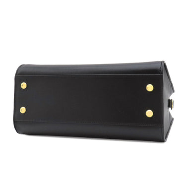 イヴ・サンローラン Yves Saint Laurent ベイビーカバス 568853 ブラック レザー 2WAYバッグ ゴールド金具 黒 ハンドバッグ 斜め掛け カサンドラロゴ