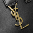 イヴ・サンローラン Yves Saint Laurent ベイビーカバス 568853 ブラック レザー 2WAYバッグ ゴールド金具 黒 ハンドバッグ 斜め掛け カサンドラロゴ