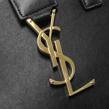 イヴ・サンローラン Yves Saint Laurent ベイビーカバス 568853 ブラック レザー 2WAYバッグ ゴールド金具 黒 ハンドバッグ 斜め掛け カサンドラロゴ