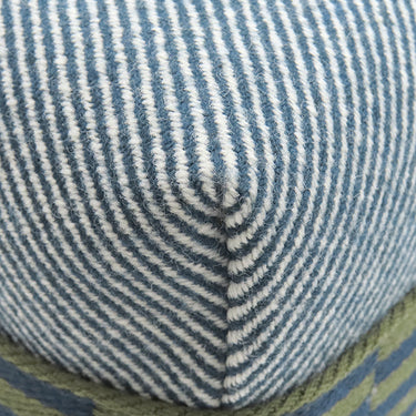 エルメス HERMES ブリッド ア ブラック PM ブルーアビス ウール ポーチ シルバー金具 青 ハンドバッグ バニティバッグ