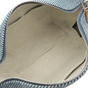 エルメス HERMES ブリッド ア ブラック PM ブルーアビス ウール ポーチ シルバー金具 青 ハンドバッグ バニティバッグ