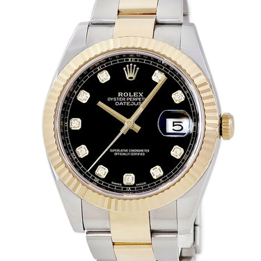 腕時計 ロレックス ROLEX デイトジャスト 41 126333G ランダム番 自動巻き メンズ ランダム番 K18YG×SS コンビ 純正ダイヤ ブラック