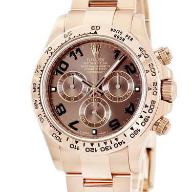 腕時計 ロレックス ROLEX コスモグラフ デイトナ 116505 ランダム番 自動巻き メンズ 新品同様 ランダム番 K18RG無垢 チョコレート ブラウン