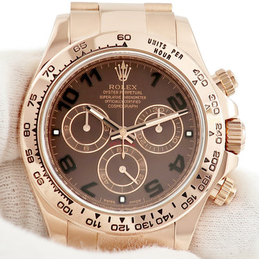 腕時計 ロレックス ROLEX コスモグラフ デイトナ 116505 ランダム番 自動巻き メンズ 新品同様 ランダム番 K18RG無垢 チョコレート ブラウン