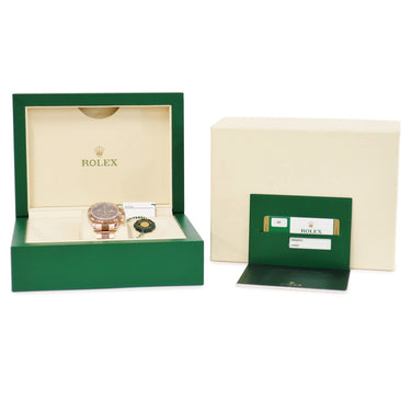 腕時計 ロレックス ROLEX コスモグラフ デイトナ 116505 ランダム番 自動巻き メンズ 新品同様 ランダム番 K18RG無垢 チョコレート ブラウン