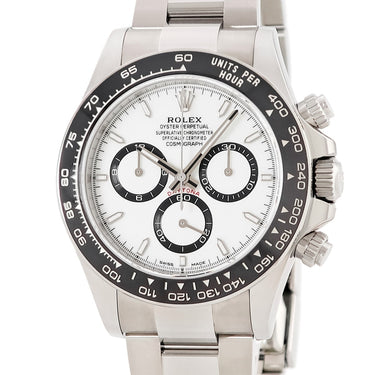 腕時計 ロレックス ROLEX コスモグラフ デイトナ 126500LN ランダム番 自動巻き メンズ 新品同様 ランダム番 ホワイト パンダダイヤル