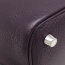 エルメス HERMES ピコタンロックPM レザン トリヨンクレマンス ハンドバッグ シルバー金具 紫