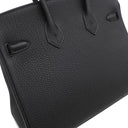 エルメス HERMES バーキン25 ブラック トゴ ハンドバッグ シルバー金具 新品 未使用 黒