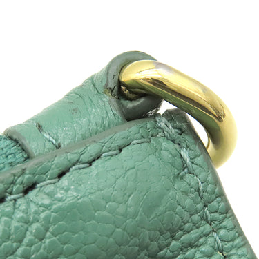 ミュウミュウ MIU MIU マドラス ポーチ 5NH013 グリーン レザー ポーチ ゴールド金具 緑 SALVIA クラッチ ポーチバッグ