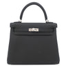 エルメス HERMES ケリー25 内縫い ブラック トゴ 2WAYバッグ シルバー金具 新品 未使用 黒 ショルダー ハンドバッグ