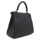 エルメス HERMES ケリー25 内縫い ブラック トゴ 2WAYバッグ シルバー金具 新品 未使用 黒 ショルダー ハンドバッグ
