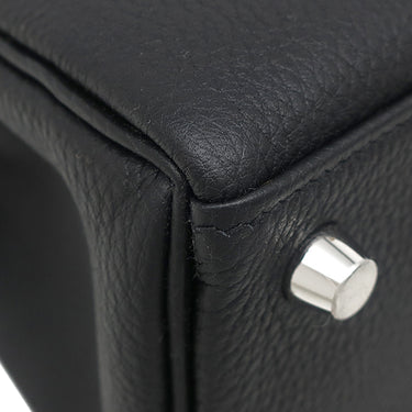 エルメス HERMES ケリー25 内縫い ブラック トゴ 2WAYバッグ シルバー金具 新品 未使用 黒 ショルダー ハンドバッグ