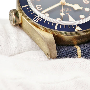 腕時計 チュードル TUDOR ヘリテージ ブラックベイ ブロンズ ブッヘラー創業130周年記念 79250BB Q番 自動巻き メンズ Q番 チューダー