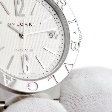 腕時計 ブルガリ BVLGARI ブルガリブルガリ BB38SSAUTO 自動巻き メンズ デイト バー アラビア ギョウシェ