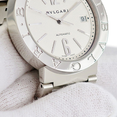 腕時計 ブルガリ BVLGARI ブルガリブルガリ BB38SSAUTO 自動巻き メンズ デイト バー アラビア ギョウシェ