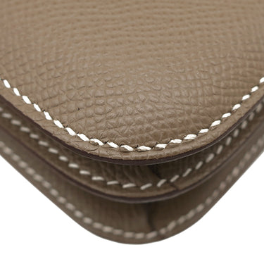 エルメス HERMES コンスタンス3 ミニ ミロワール エトゥープ ヴォーエプソン ショルダーバッグ ゴールド金具 新品 未使用 グレージュ