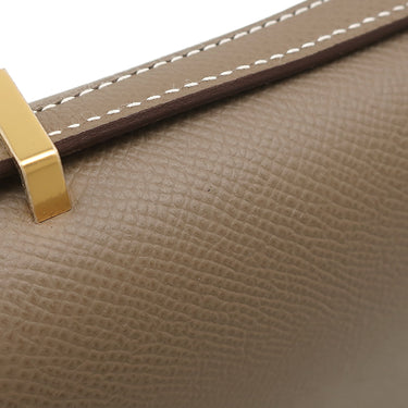 エルメス HERMES コンスタンス3 ミニ ミロワール エトゥープ ヴォーエプソン ショルダーバッグ ゴールド金具 新品 未使用 グレージュ