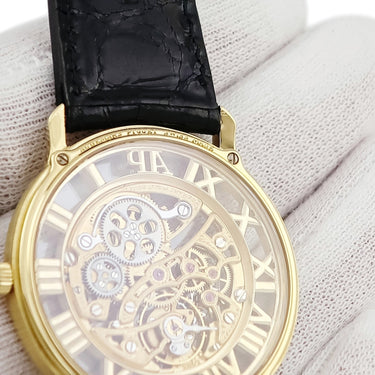 腕時計 オーデマピゲ AUDEMARS PIGUET クラシック 14958B/O/0002/01 手巻き メンズ OH済 K18YG無垢 スケルトン ローマン