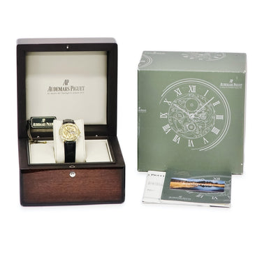 腕時計 オーデマピゲ AUDEMARS PIGUET クラシック 14958B/O/0002/01 手巻き メンズ OH済 K18YG無垢 スケルトン ローマン