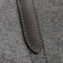 エルメス HERMES サックドパンサージュ グルーム グレー×ブラウン ウール ポリアミド 2WAYバッグ シルバー金具 茶 ショルダー トート