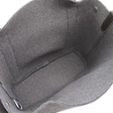 エルメス HERMES サックドパンサージュ グルーム グレー×ブラウン ウール ポリアミド 2WAYバッグ シルバー金具 茶 ショルダー トート