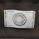 エルメス HERMES サックドパンサージュ グルーム グレー×ブラウン ウール ポリアミド 2WAYバッグ シルバー金具 茶 ショルダー トート