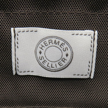 エルメス HERMES サックドパンサージュ グルーム グレー×ブラウン ウール ポリアミド 2WAYバッグ シルバー金具 茶 ショルダー トート