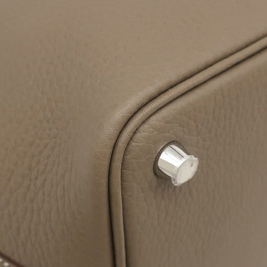 エルメス HERMES ピコタンロックPM エトゥープ トリヨンクレマンス ハンドバッグ シルバー金具 新品 未使用 グレージュ