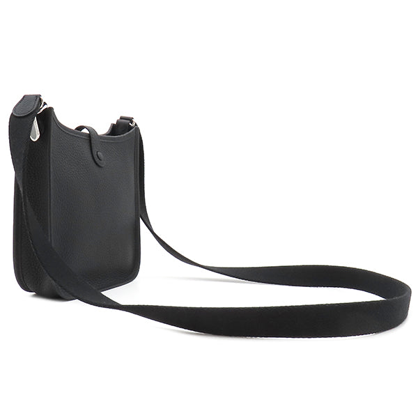 【5pa1470-h】エルメス ショルダーバッグ エヴリン14PM トリヨンクレマンス ブラック シルバー金具 □I刻印【中古】レディース エルメス HERMES エヴリンTPM ロング ブラック トリヨンクレマンス