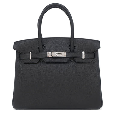 エルメス HERMES バーキン30 ブラック トゴ ハンドバッグ シルバー金具 新品 未使用 黒