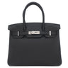 エルメス HERMES バーキン30 ブラック トゴ ハンドバッグ シルバー金具 新品 未使用 黒
