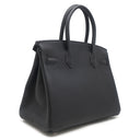 エルメス HERMES バーキン30 ブラック トゴ ハンドバッグ シルバー金具 新品 未使用 黒