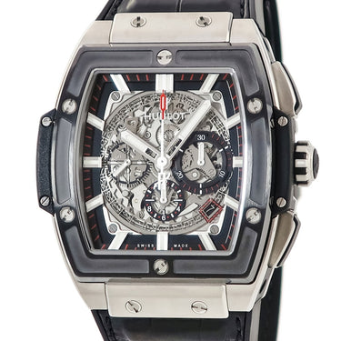 腕時計 ウブロ HUBLOT スピリット オブ ビッグバン チタニウム セラミック 601.NM.0173.LR 自動巻き メンズ クロノグラフ デイト