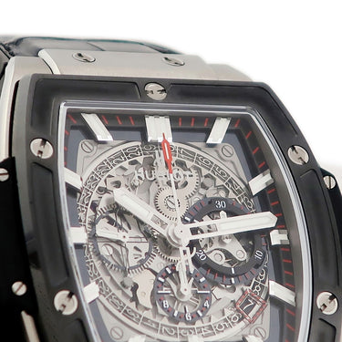 腕時計 ウブロ HUBLOT スピリット オブ ビッグバン チタニウム セラミック 601.NM.0173.LR 自動巻き メンズ クロノグラフ デイト