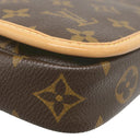 ルイヴィトン LOUIS VUITTON バムバッグ ボスフォール M40108 モノグラム モノグラムキャンバス ボディバッグ ゴールド金具 茶 ウエストバッグ