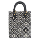 ルイヴィトン LOUIS VUITTON プティット サックプラ M80484 ブラック レザー モノグラムジャガード 2WAYバッグ シルバー金具 ショルダーバッグ